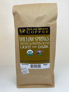 Solar Roast Organic Willow Springs Blend - Dark/Light Roast