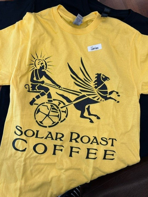 Yellow Logo Shirt with Black and Yellow Screen Print