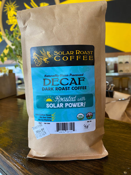 Solar Roast Decaf Organic Coffee - Medium/Dark Roast - Solar Roast Coffee