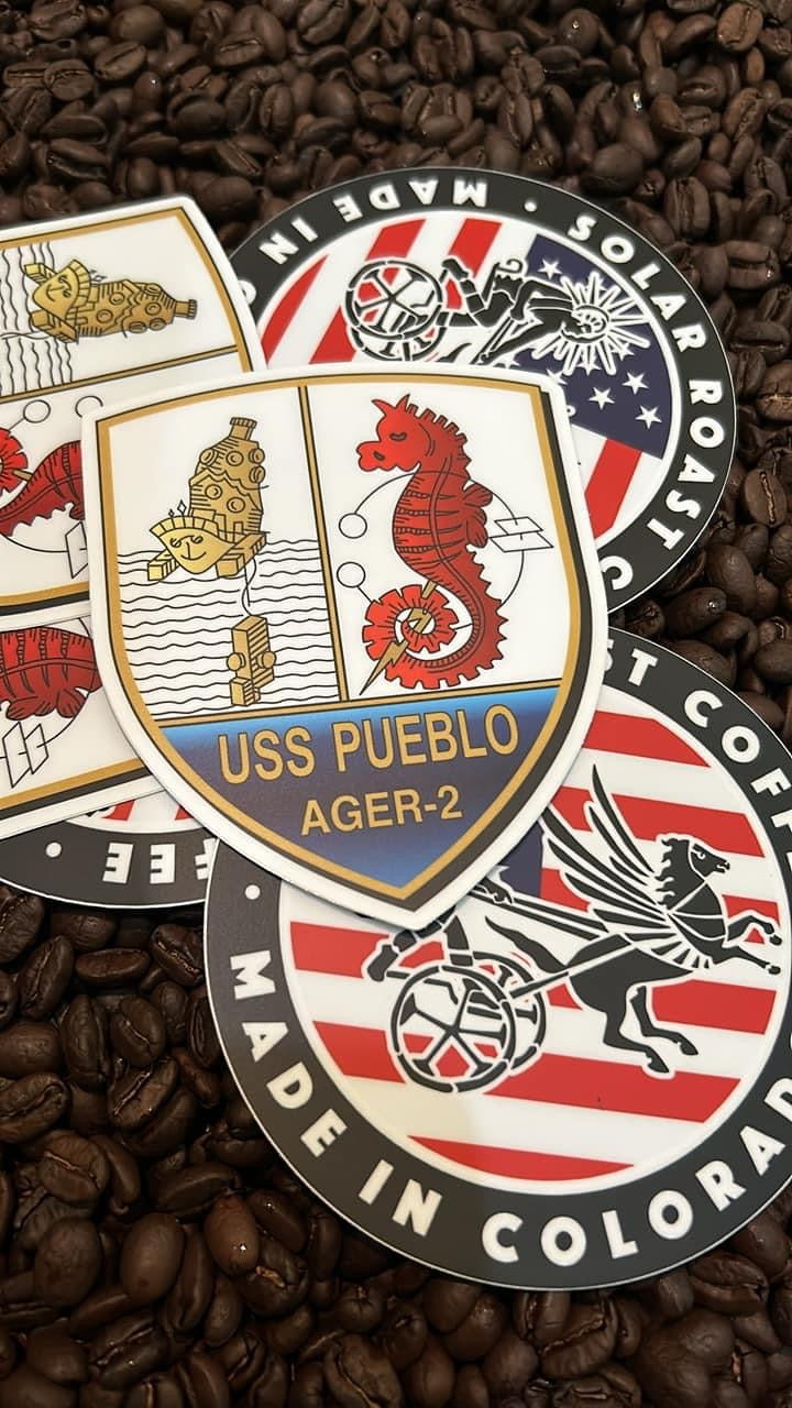 USS Pueblo Sticker - Solar Roast Coffee
