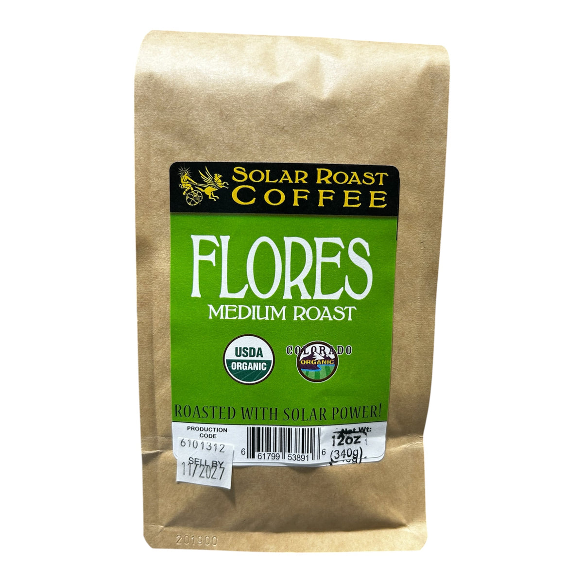 Solar Roast Flores Organic Coffee - Medium Roast