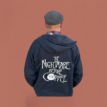 Load image into Gallery viewer, Nightmare Before Coffee - Zip up hoodie
