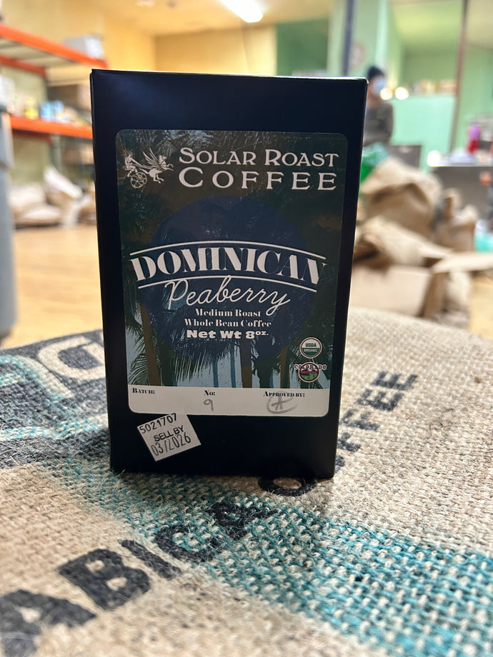 Dominican Republic Peaberry Organic Coffee - Medium Roast