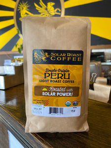 Solar Roast Peru Organic Coffee - Light Roast