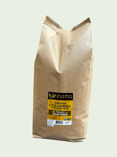 5# Bulk - Organic Colombian Coffee - Dark Roast - Solar Roast Coffee