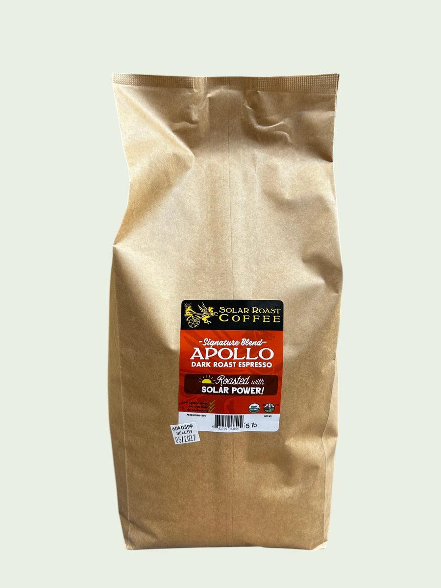 5# Bulk Organic Apollo Espresso Blend - Dark | Solar Roast – Solar ...