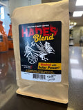 A 12 oz bag of Solar Roast Hades Blend dark roast coffee