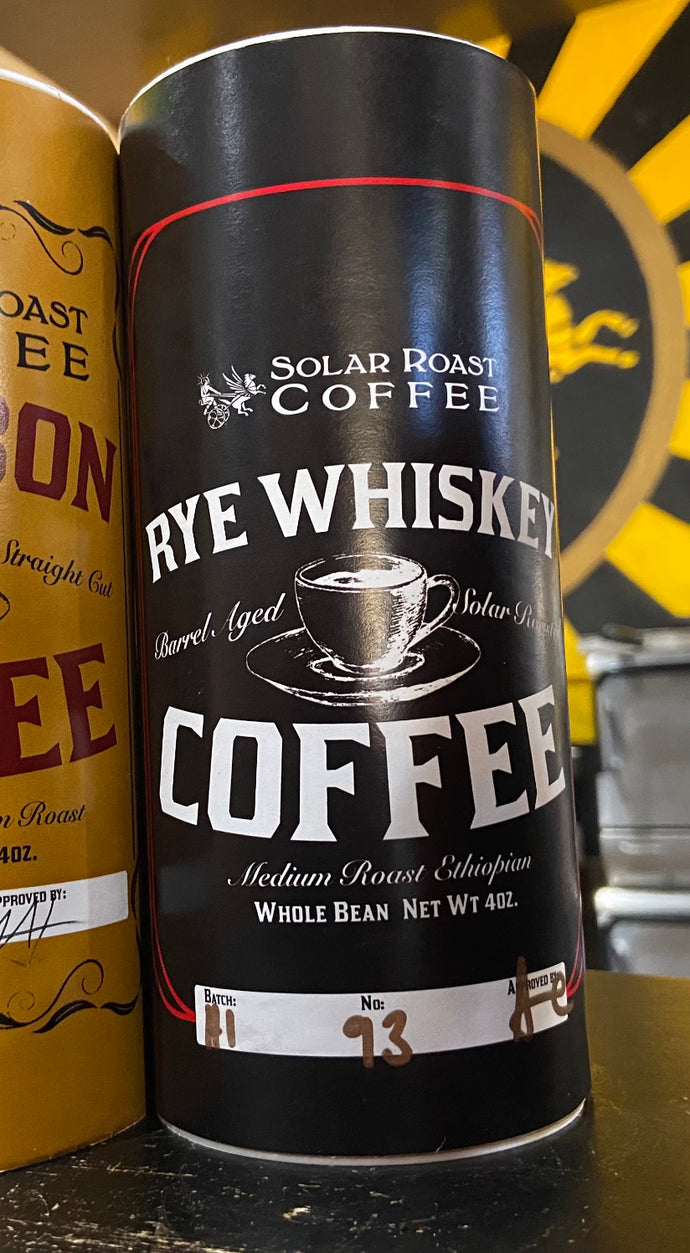 Solar Roast Barrel Aged Rye Whiskey Coffee