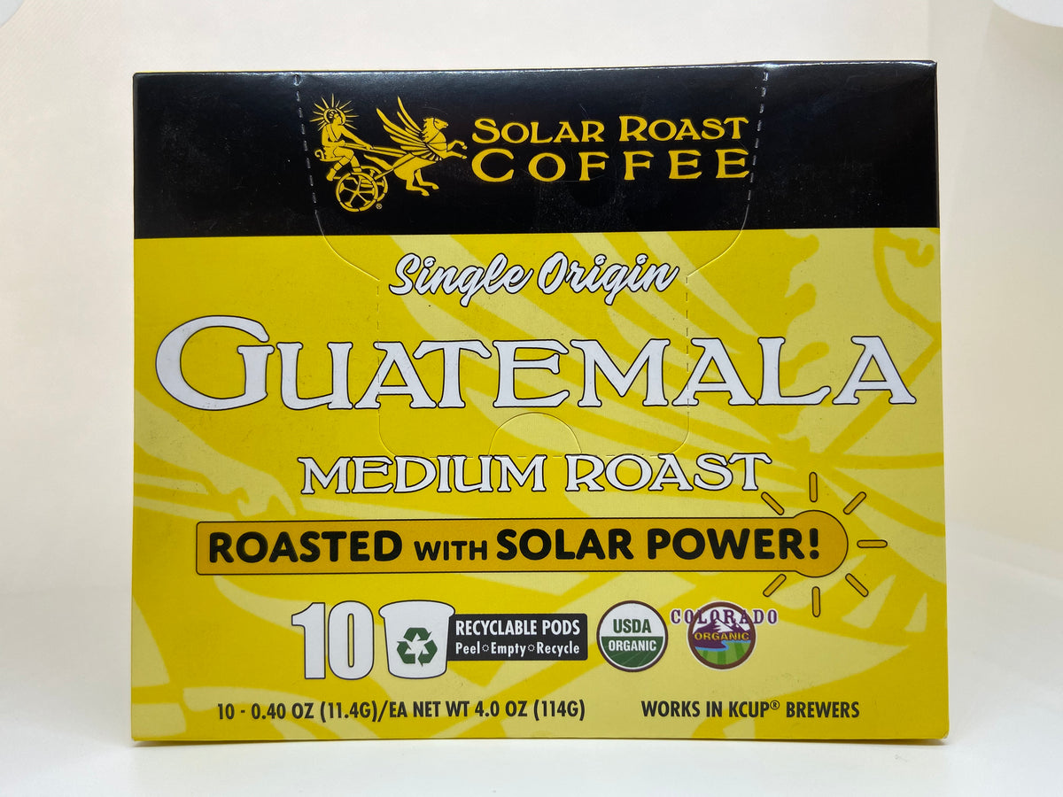Solar Roast Recyclable Single Serve Pod - Guatemala Medium Roast - Solar Roast Coffee