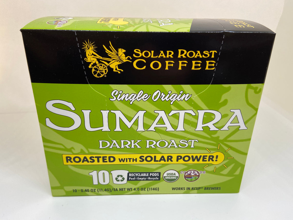 Solar Roast Recyclable Single Serve Pod - Sumatra Dark Roast - Solar Roast Coffee