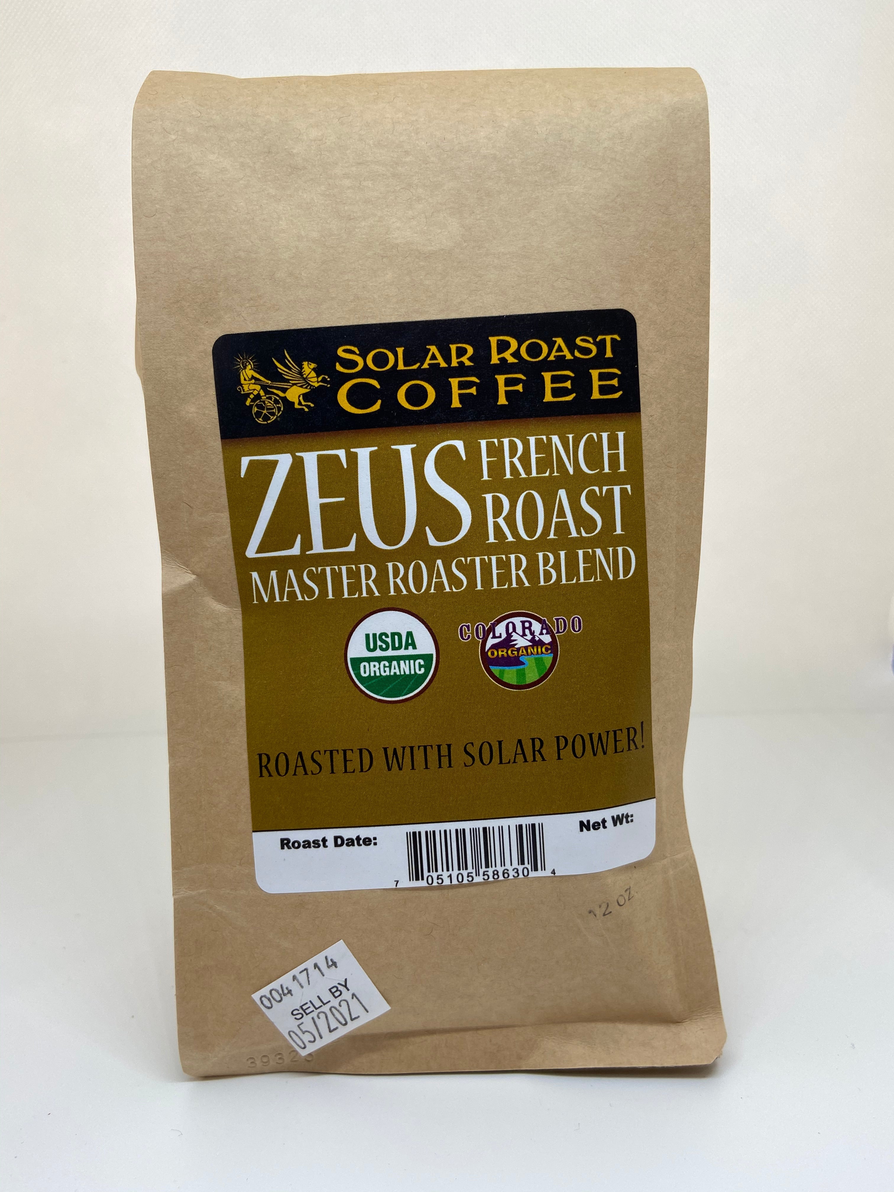 ラテページ Solar Roast Organic French Roast Zeus Master Roast Blend - Dark