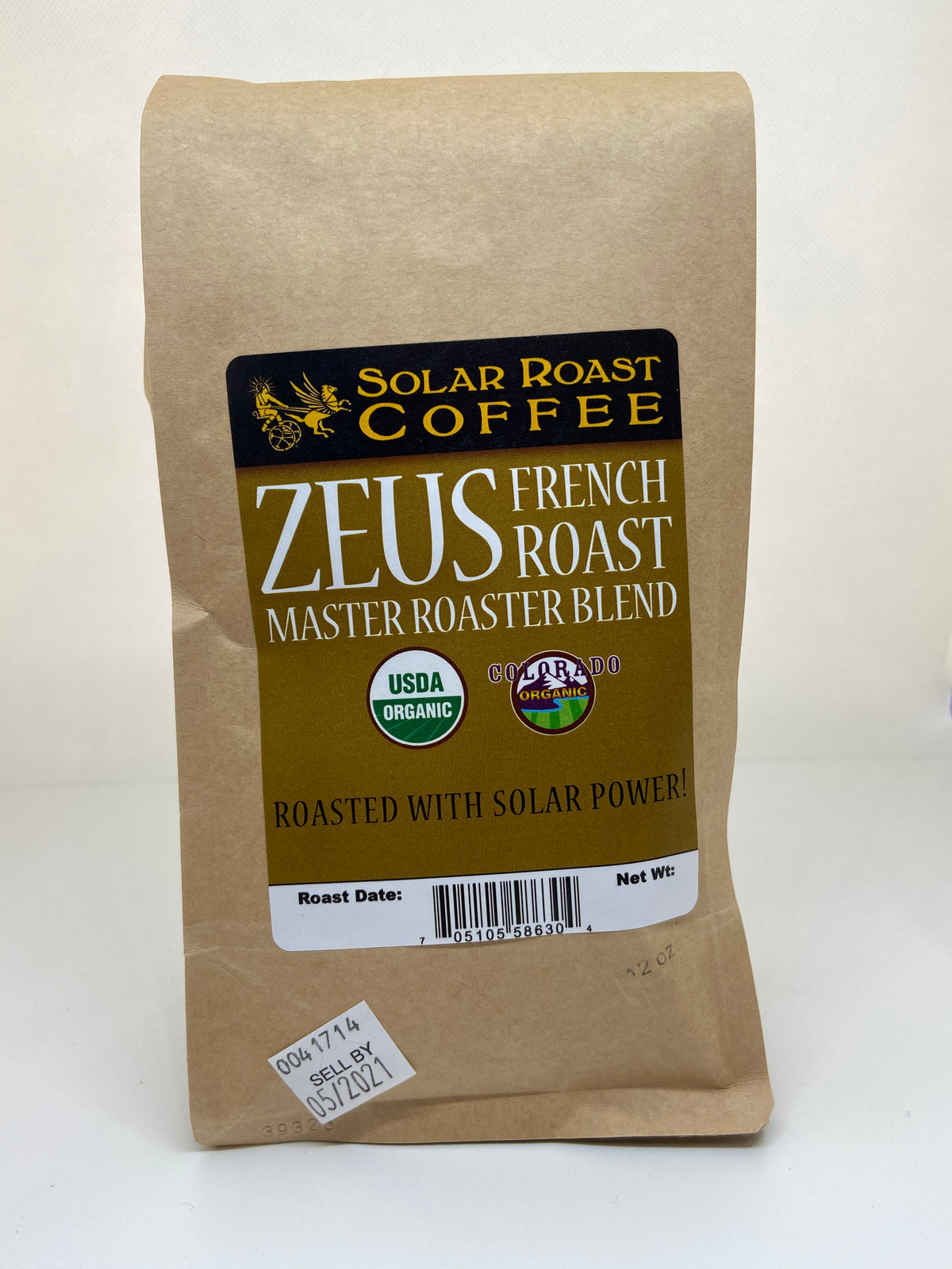 Solar Roast Organic French Roast Zeus Master Roast Blend - Dark Roast - Solar Roast Coffee