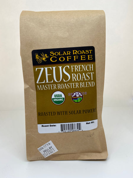 Solar Roast Organic French Roast Zeus Master Roast Blend - Dark Roast - Solar Roast Coffee